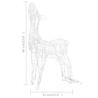 Acrylic Reindeer Family Christmas Decoration 160 Led