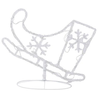 Acrylic Christmas Flying Reindeer&Sleigh 260X21X87Cm