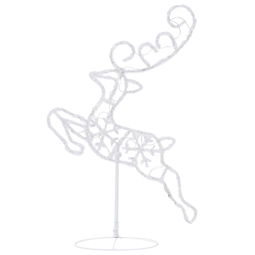 Acrylic Christmas Flying Reindeer&Sleigh 260X21X87Cm