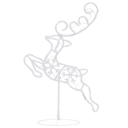 Acrylic Christmas Flying Reindeer&Sleigh 260X21X87Cm