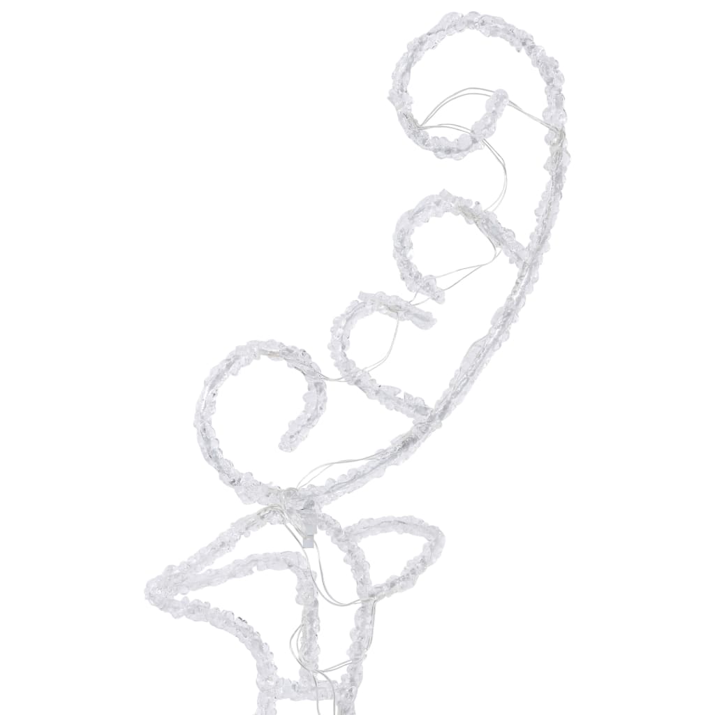 Acrylic Christmas Flying Reindeer&Sleigh 260X21X87Cm