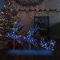 Acrylic Christmas Flying Reindeer&Sleigh 260X21X87Cm