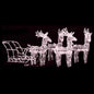 Reindeers & Sleigh Christmas Decoration 160 Leds 130 Cm Acrylic