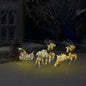 Reindeer & Sleigh Christmas Decoration 60 Leds Outdoor