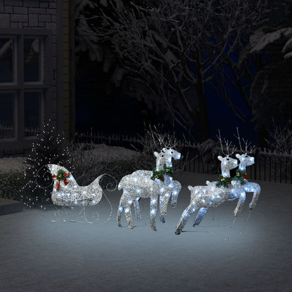 Reindeer & Sleigh Christmas Decoration 60 Leds Outdoor