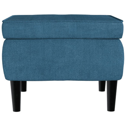 Stool With Wooden Legs Velvet