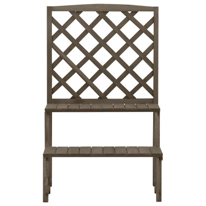 Plant Stand With Trellis 70X42X115 Cm Solid Fir Wood