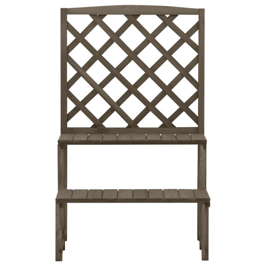 Plant Stand With Trellis 70X42X115 Cm Solid Fir Wood