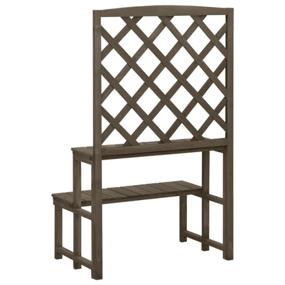 Plant Stand With Trellis 70X42X115 Cm Solid Fir Wood