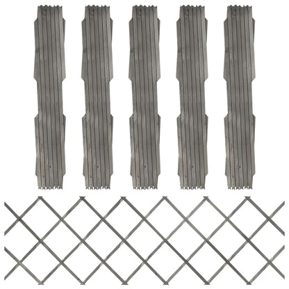 Trellis Fences 5 Pcs Solid Firwood