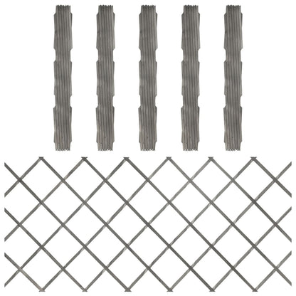 Trellis Fences 5 Pcs Solid Firwood