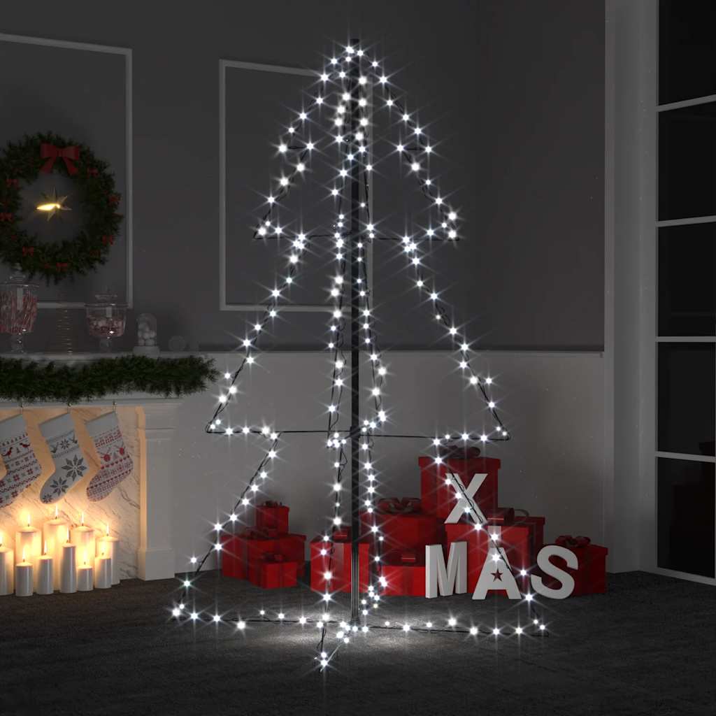 Christmas Cone Tree 160 Leds Indoor And Outdoor 78X120 Cm