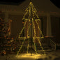 Christmas Cone Tree 160 Leds Indoor And Outdoor 78X120 Cm