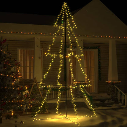 Christmas Cone Tree 160 Leds Indoor And Outdoor 78X120 Cm