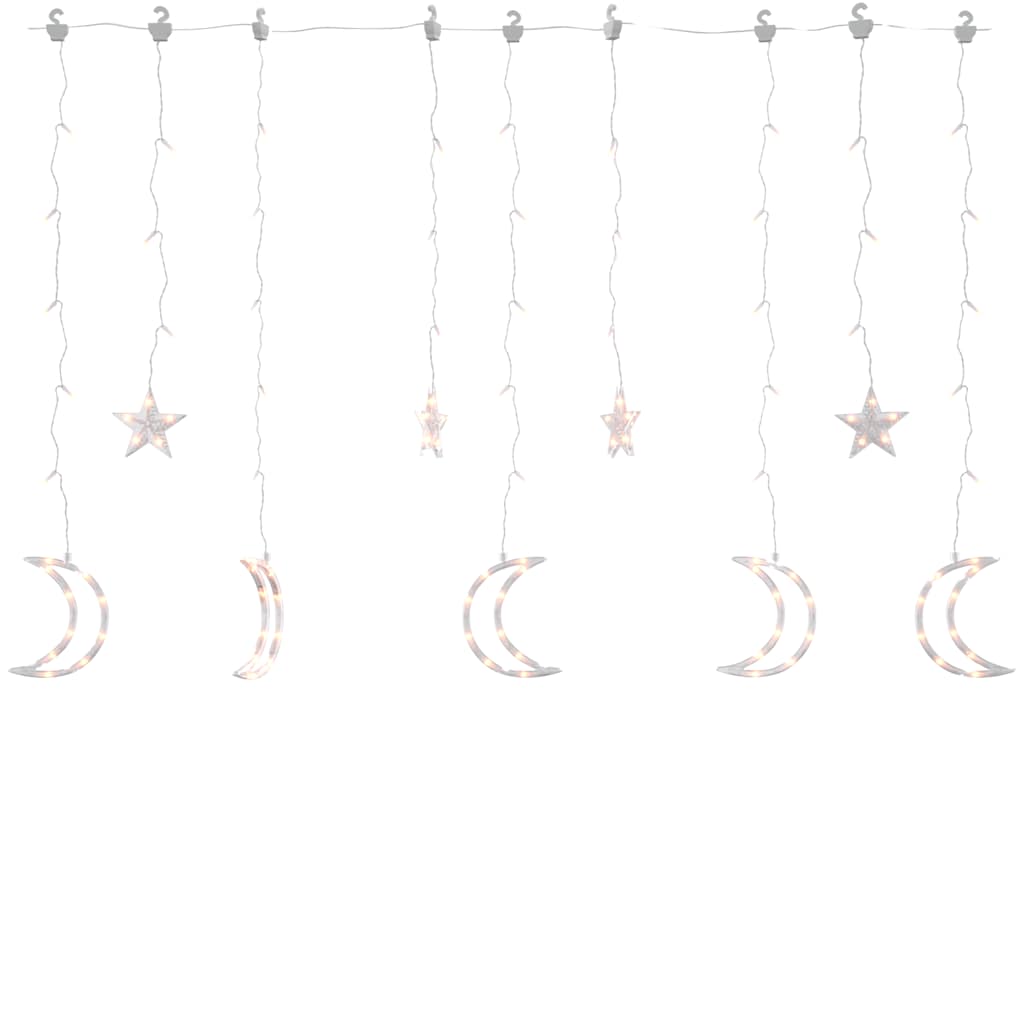 Star And Moon Fairy Lights Remote Control