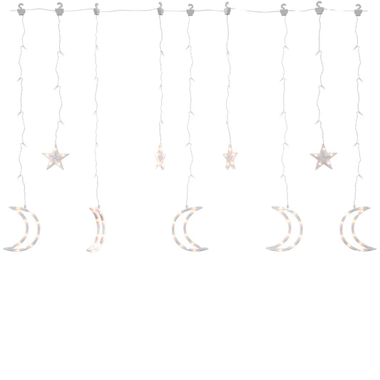 Star And Moon Fairy Lights Remote Control