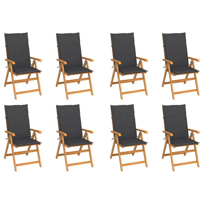 Garden Chairs 2 Pcs With Cushions Solid Teak Wood