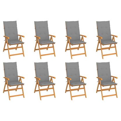 Garden Chairs 2 Pcs With Cushions Solid Teak Wood