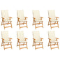 Garden Chairs 2 Pcs With Cushions Solid Teak Wood