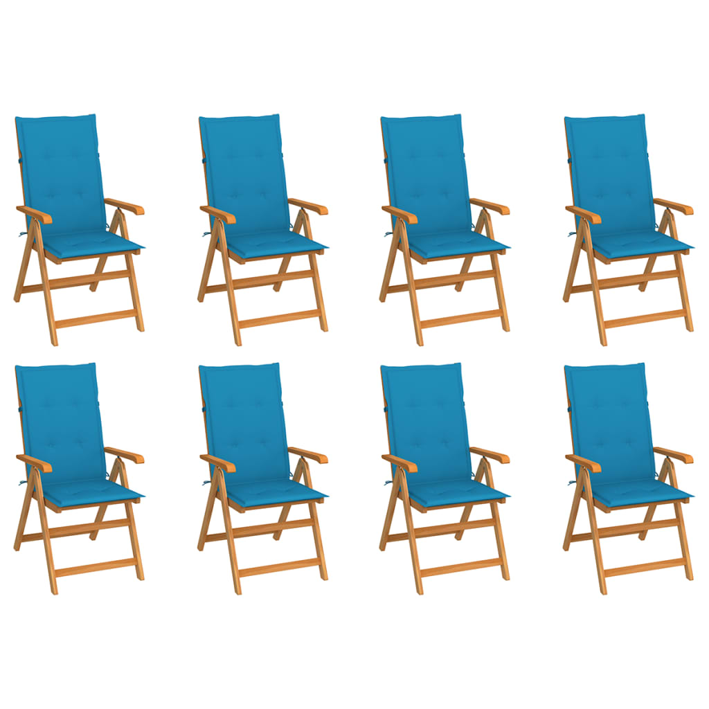 Garden Chairs 2 Pcs With Cushions Solid Teak Wood