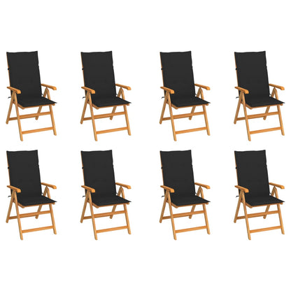 Garden Chairs 2 Pcs With Cushions Solid Teak Wood