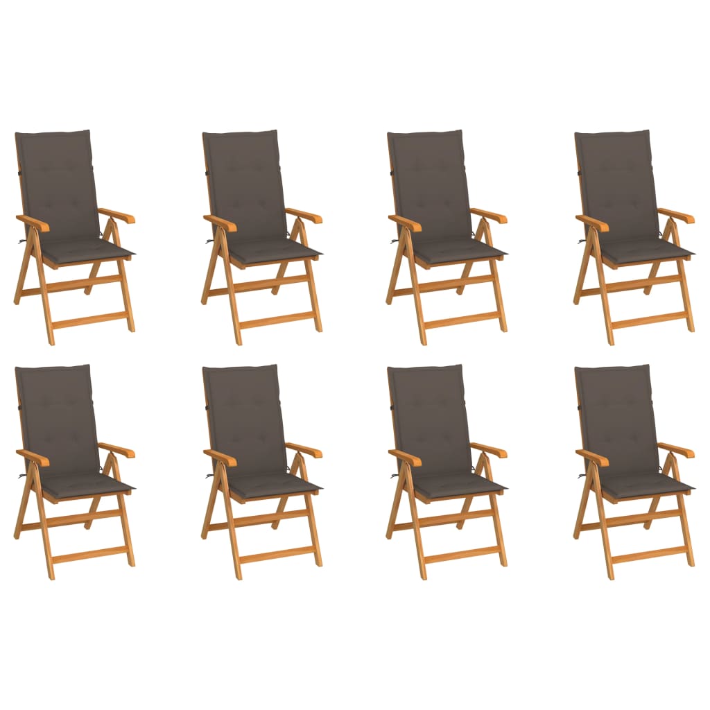 Garden Chairs 2 Pcs With Cushions Solid Teak Wood