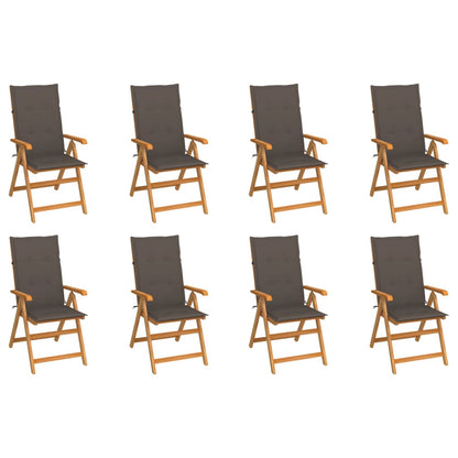 Garden Chairs 2 Pcs With Cushions Solid Teak Wood