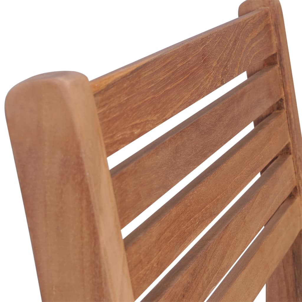 Stackable Garden Chairs 8 Pcs Solid Teak Wood