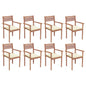 Garden Chairs 4 Pcs With Cushions Solid Teak Wood