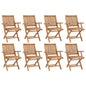 Folding Garden Chairs 4 Pcs Solid Teak Wood