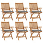 Garden Chairs 2 Pcs With Cushions Solid Teak Wood