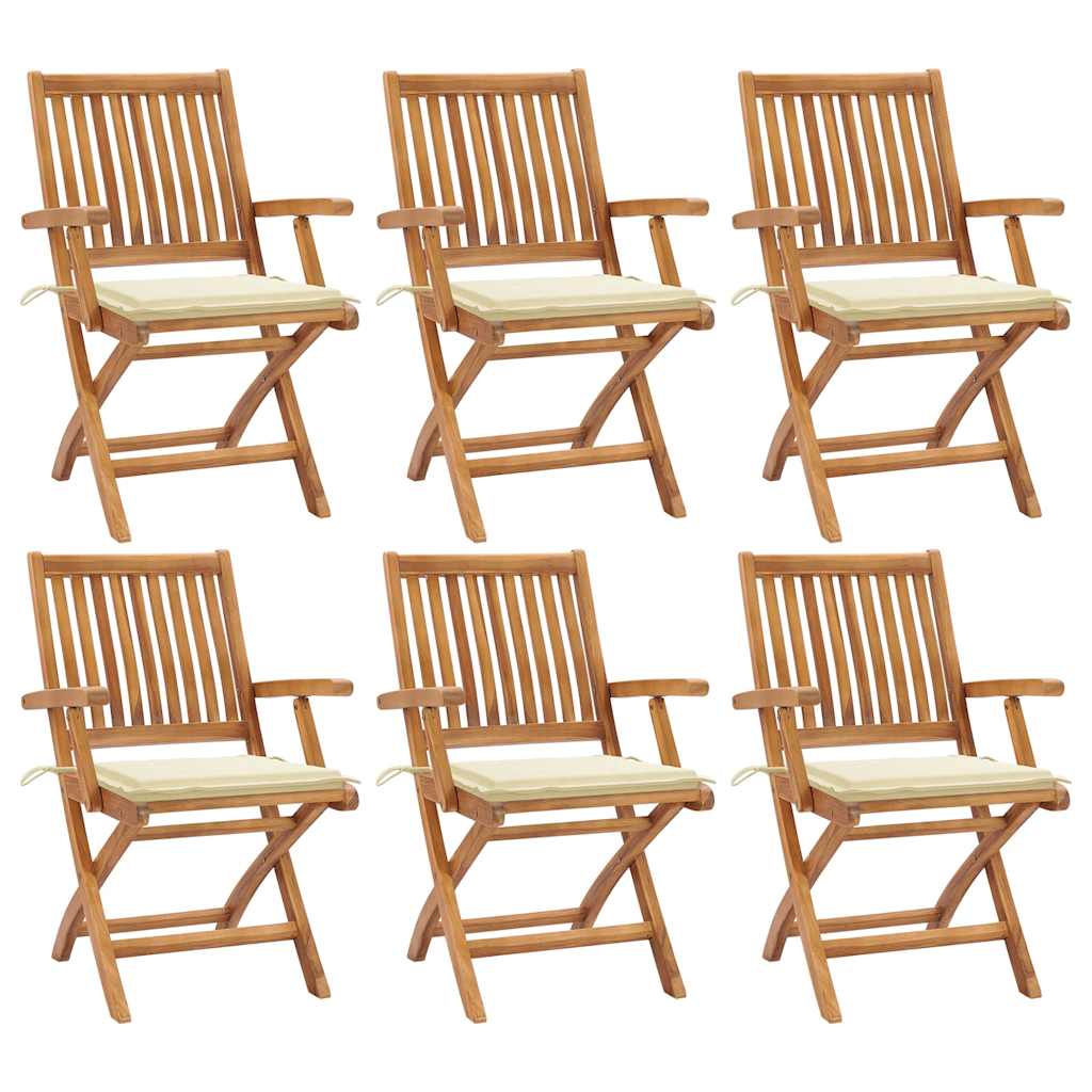 Garden Chairs 2 Pcs With Cushions Solid Teak Wood