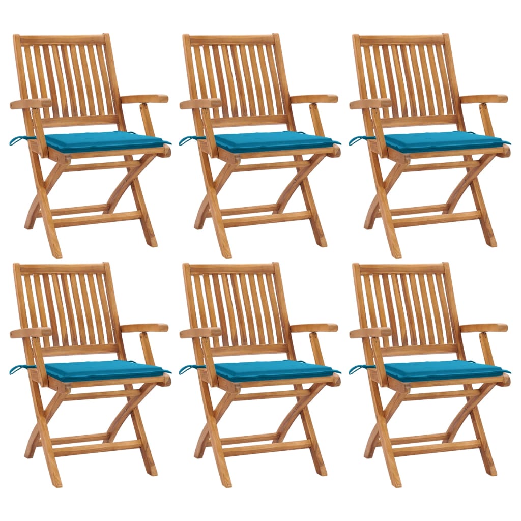 Garden Chairs 2 Pcs With Cushions Solid Teak Wood