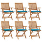 Garden Chairs 2 Pcs With Cushions Solid Teak Wood