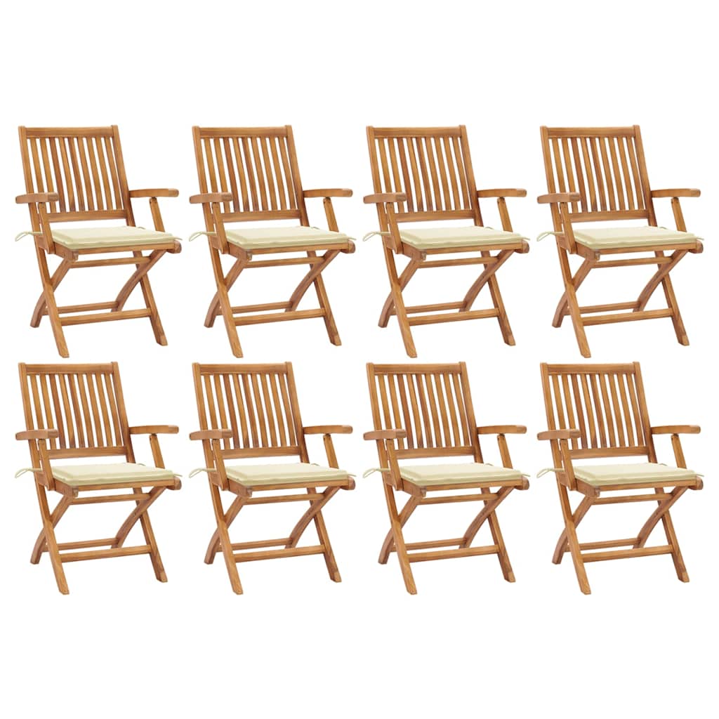 Garden Chairs 2 Pcs With Cushions Solid Teak Wood
