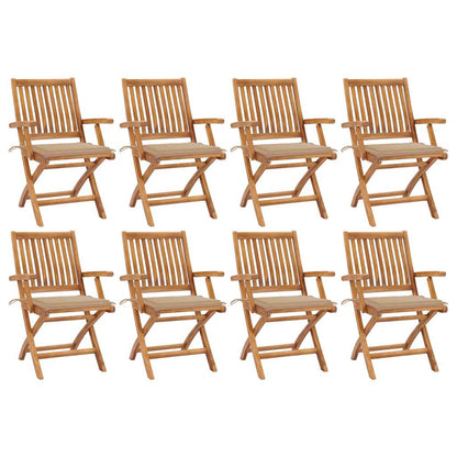 Garden Chairs 2 Pcs With Cushions Solid Teak Wood