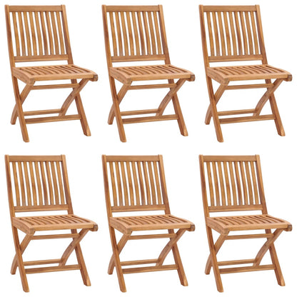 Folding Garden Chairs 4 Pcs Solid Teak Wood