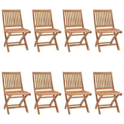 Folding Garden Chairs 4 Pcs Solid Teak Wood