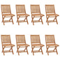 Folding Garden Chairs 4 Pcs Solid Teak Wood