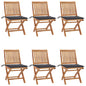 Garden Chairs 2 Pcs With Cushions Solid Teak Wood
