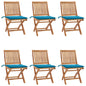 Garden Chairs 2 Pcs With Cushions Solid Teak Wood