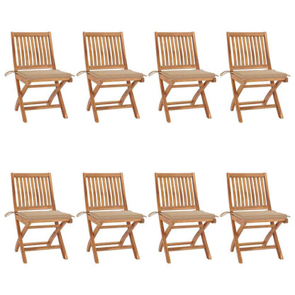 Garden Chairs 2 Pcs With Cushions Solid Teak Wood