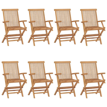 Folding Garden Chairs 4 Pcs Solid Teak Wood