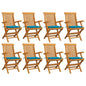 Garden Chairs With Cushions 3 Pcs Solid Teak Wood