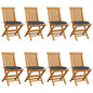 Garden Chairs With Cushions 2 Pcs Solid Teak Wood