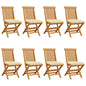 Garden Chairs With Cushions 2 Pcs Solid Teak Wood