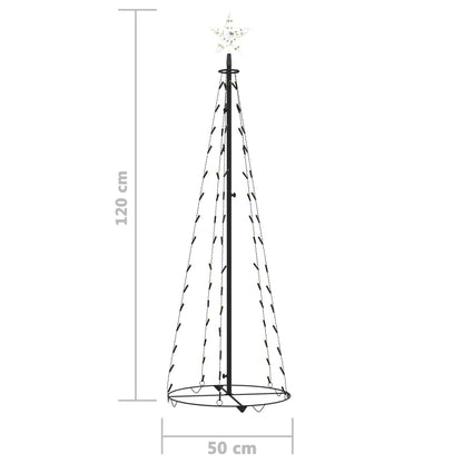 Christmas Cone Tree 70 Leds Decoration 50X120 Cm