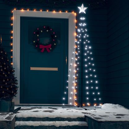 Christmas Cone Tree 136 Leds Decoration 70X240 Cm