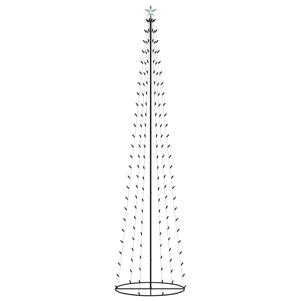 Christmas Cone Tree 136 Leds Decoration 70X240 Cm