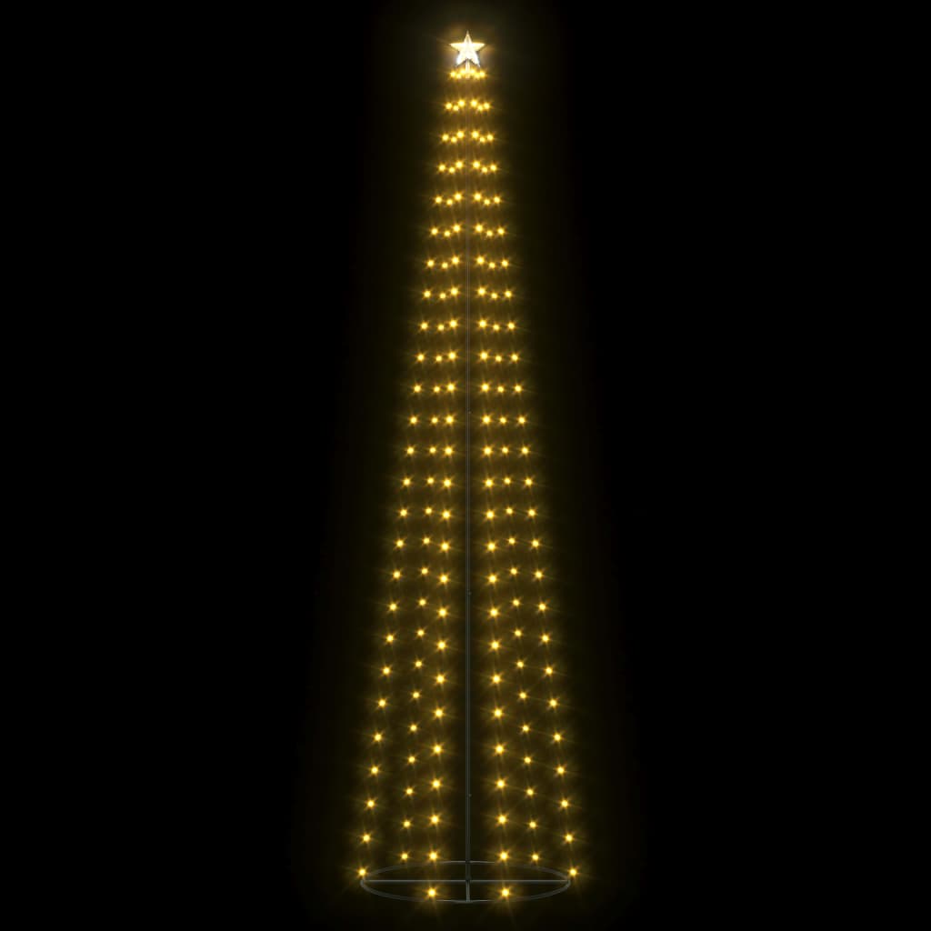 Christmas Cone Tree 136 Leds Decoration 70X240 Cm